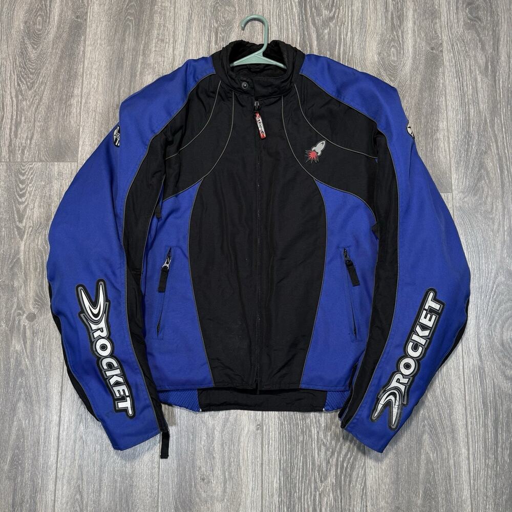 Joe Rocket Armored Waterproof Protective Motorcycle Zip Up Biker Jacket Size 2XL